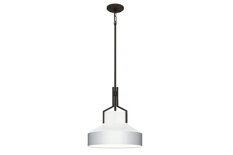 Brecken Quoizel Taklampa - Bronze||White — Bronze||White
