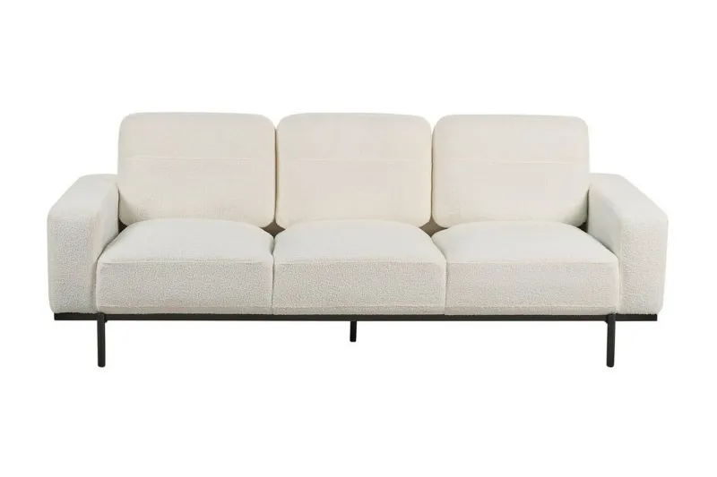 Bruna Soffa 3-sits - Vit/Svart — Vit/Svart