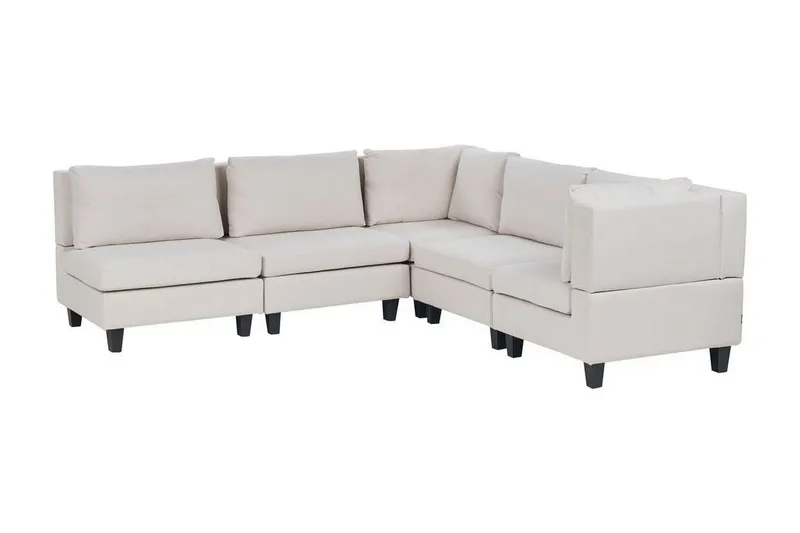 Buck Modulsoffa 5-sits - Beige/Svart — Beige/Svart
