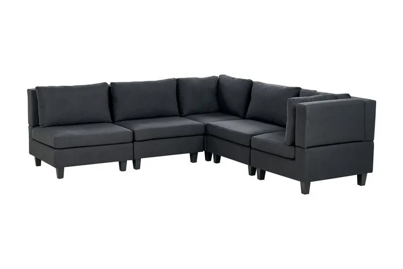 Buck Modulsoffa 5-sits - Svart — Svart