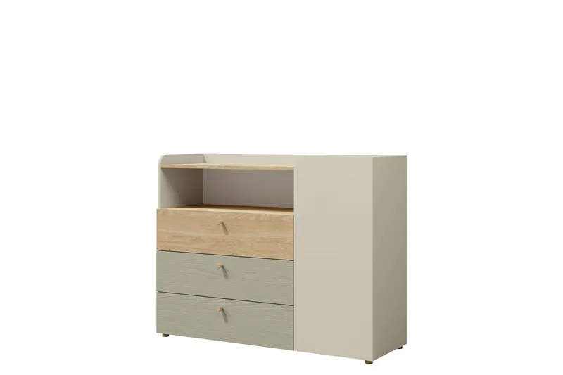 Buhan Byrå 120 cm - Beige/Brun (Art.nr 3078990) — Beige/Brun
