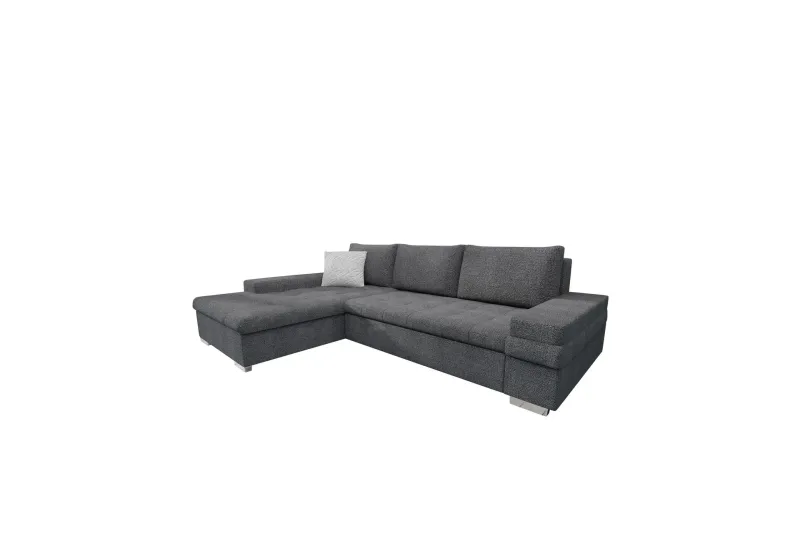 Bunty Bäddsoffa med Divan 3-sits - Mörkgrå/Ljusgrå — Mörkgrå/Ljusgrå