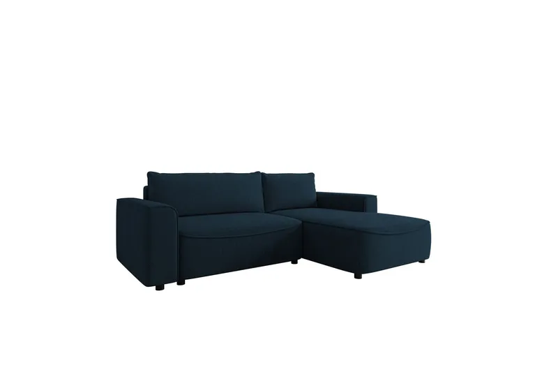 Burketown Bäddsoffa med Divan 3-sits i Sammet - Blå (Art.nr 3079568) — Blå