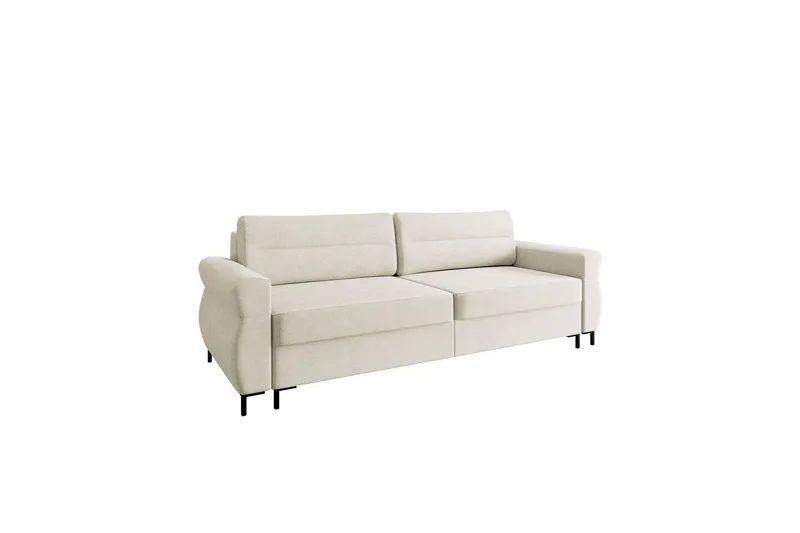 Busness Bäddsoffa 3-sits i Plysch - Beige (Art.nr 3079546) — Beige