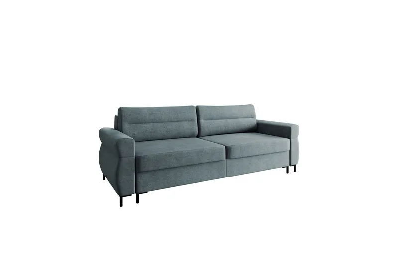 Busness Bäddsoffa 3-sits i Plysch - Grå (Art.nr 3079552) — Grå