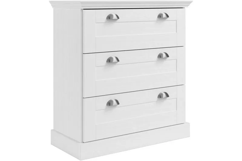 Byrå Motala 75x35x80 cm, Vit - 75x35x80 cm, Vit — Loft24
