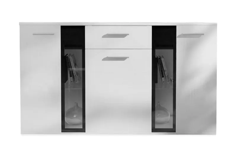Byrå Salsa 140x40x80 cm - Vit|Blå Led-Belysning — Scandinavian Choice