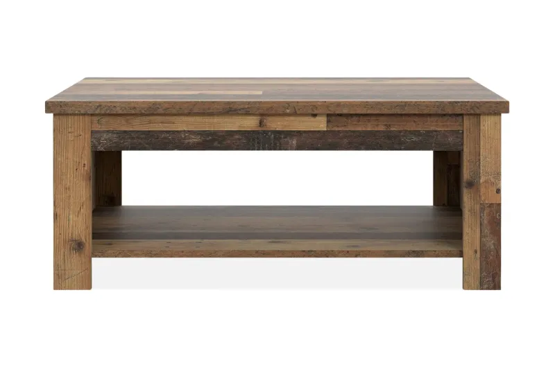 Cadle Soffbord 110 cm med Förvaring Hylla - Brun — Brun