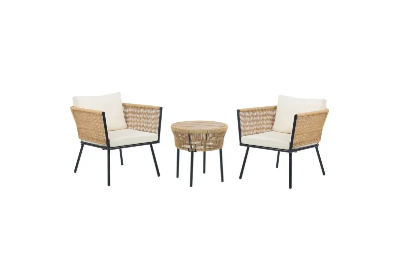 Cafeset Gargano Ljusbeige/naturlig - Ljusbeige/naturlig — Ljusbeige/naturlig