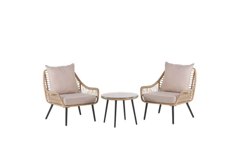 Cafeset Laureto Natur/Beige/Svart/Beige - Natur/Beige/Svart/Beige — Natur/Beige/Svart/Beige