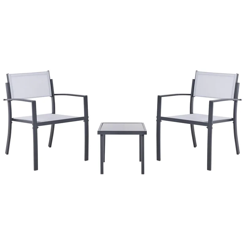 Caféset utomhus Tavoleto Stål - Grå — Grå