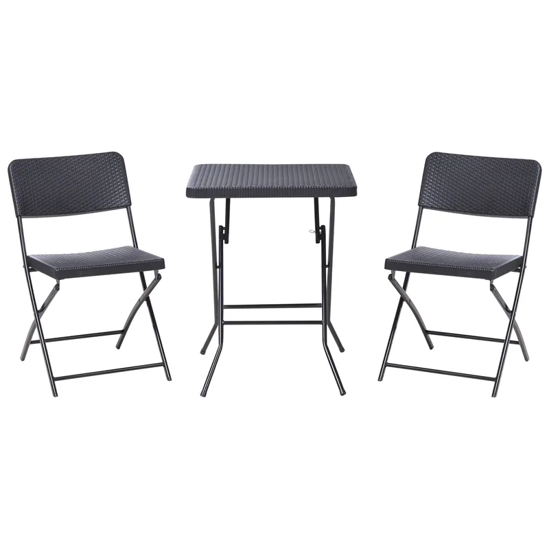 Caféset utomhus Trappeto - Svart — Svart