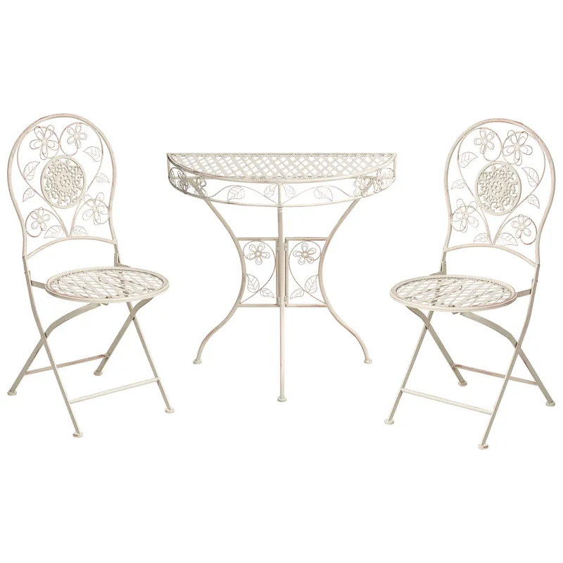 Caféset utomhus Yaviza Järn - Beige — Beige