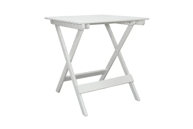 CALAYAN Klappbord och Cafébord Utomhus 65 cm Trä - Vit — KWA