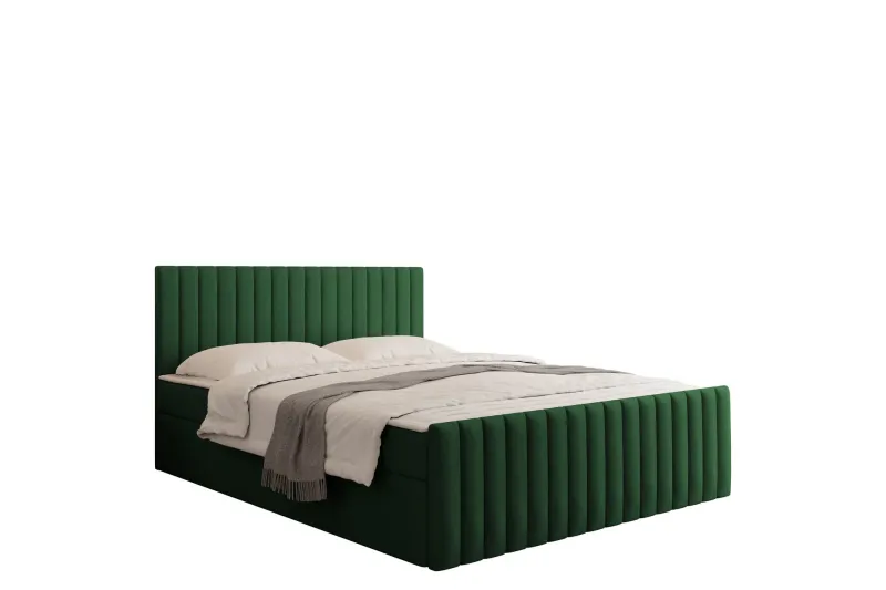 Calrosor Sängpaket Kontinentalsäng med Förvaring 140x200 cm - Grön (Art.nr 3116185) — Grön