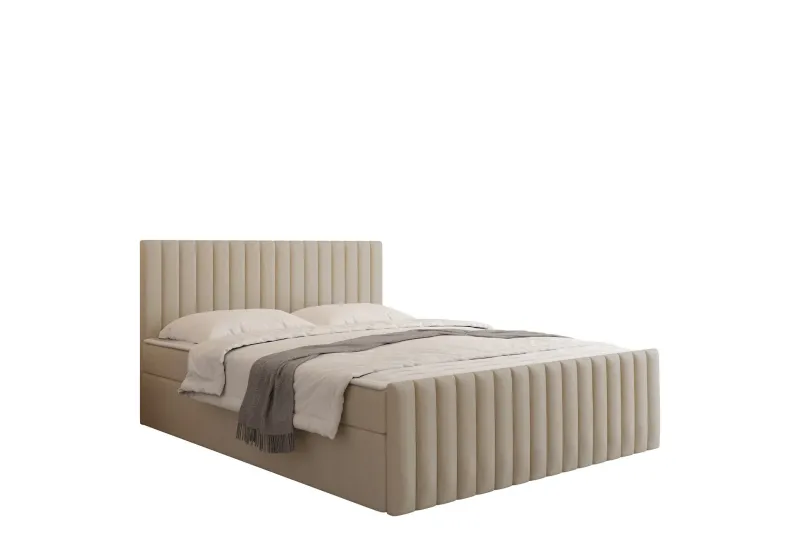Calrosor Sängpaket Kontinentalsäng med Förvaring 160x200 cm - Beige (Art.nr 3116186) — Beige