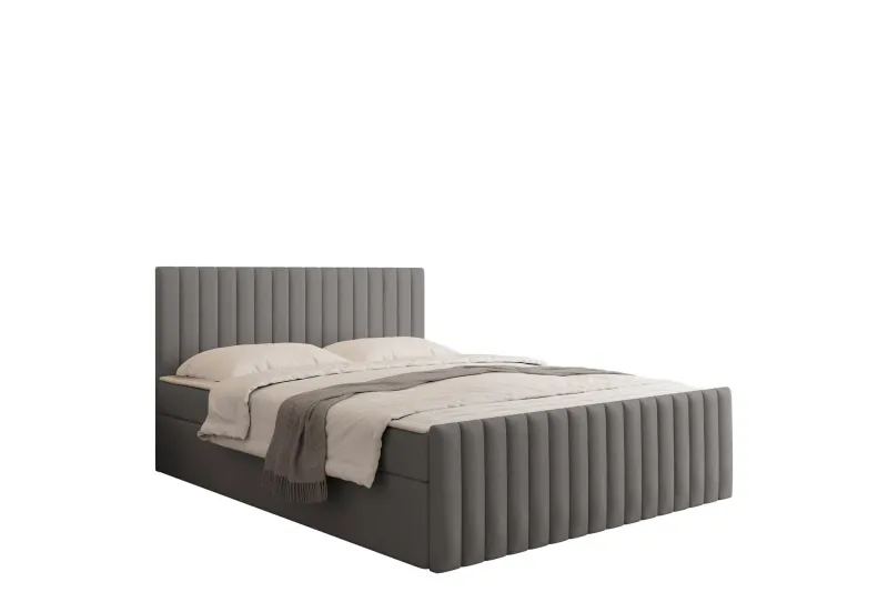 Calrosor Sängpaket Kontinentalsäng med Förvaring 180x200 cm - Grå (Art.nr 3116194) — Grå