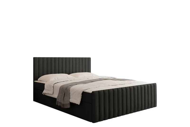 Calrosor Sängpaket Kontinentalsäng med Förvaring 180x200 cm - Svart (Art.nr 3116197) — Svart