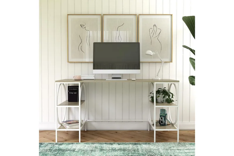 Cambridge Skrivbord 152 cm Brun - Dorel Home — Queer Eye