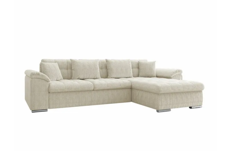 Camior 3-sits Hörnbäddsoffa beige