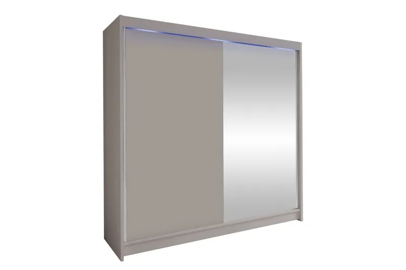 Canderbury Garderob m. Spegel 180x215 cm - Beige (Art.nr 3099974) — Beige