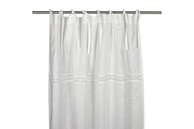 Capasin Knytgardin 2-pack 240 cm - Vit — Fondaco