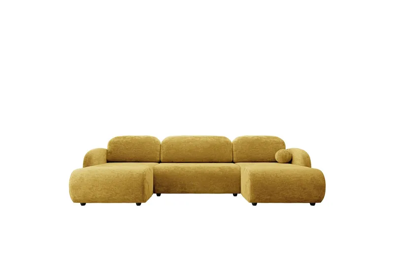 Carve Bäddsoffa Dubbeldivan 3-sits - Gul — Gul