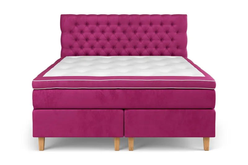 Celine Kontinentalsäng 180x200cm - Rosa/Sammet (Art.nr 742396) — Drömvik