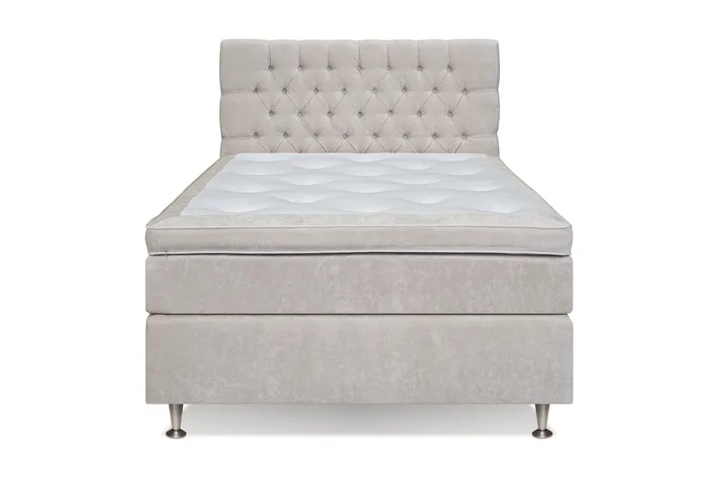 Celine Sängpaket 120x200 cm - Beige/Sammet (Art.nr 742822) — Drömvik