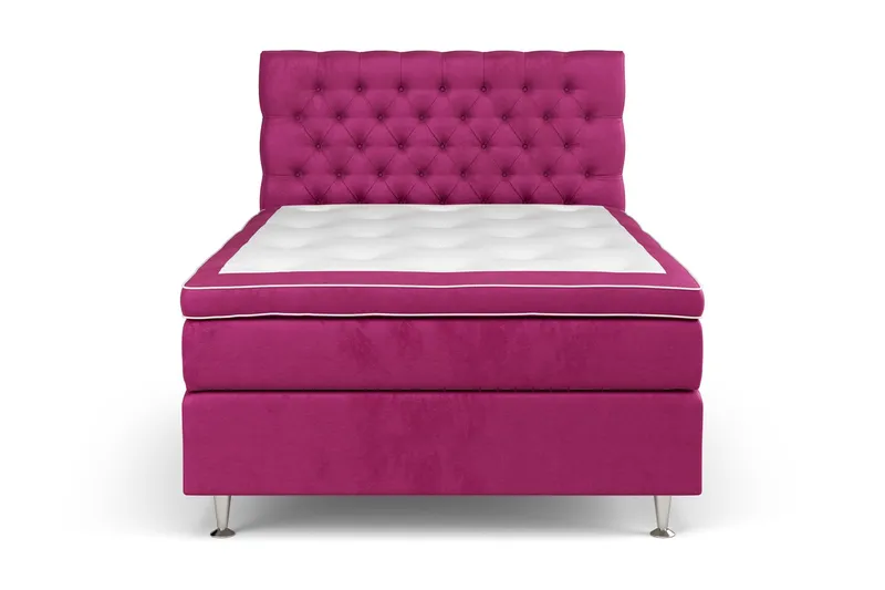 Celine Sängpaket 120x200 cm - Rosa/Sammet (Art.nr 741618) — Drömvik