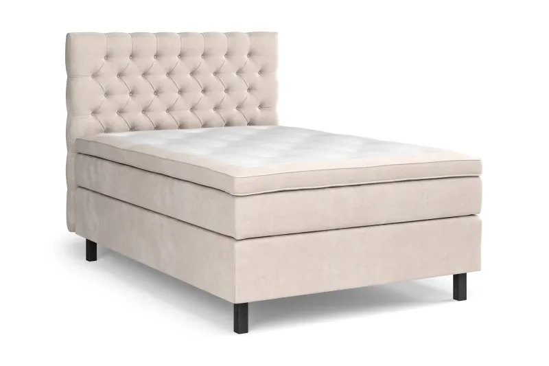 Celine Sängpaket 140x200cm - Beige/Sammet (Art.nr 743686) — Drömvik