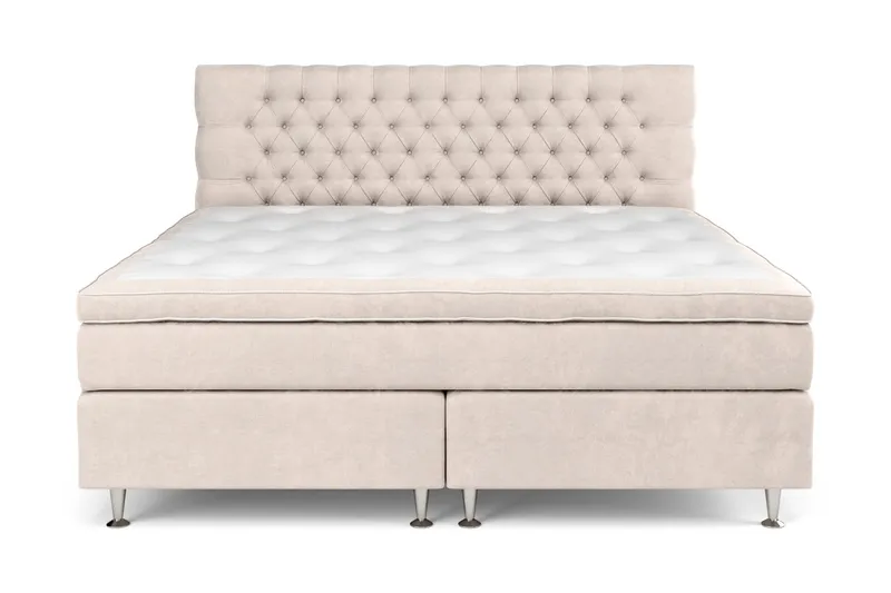 Celine Sängpaket 210x210cm - Beige/Sammet (Art.nr 742990) — Drömvik