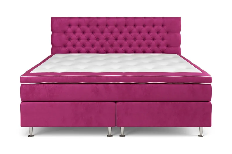 Celine Sängpaket 210x210cm - Rosa/Sammet (Art.nr 743329) — Drömvik