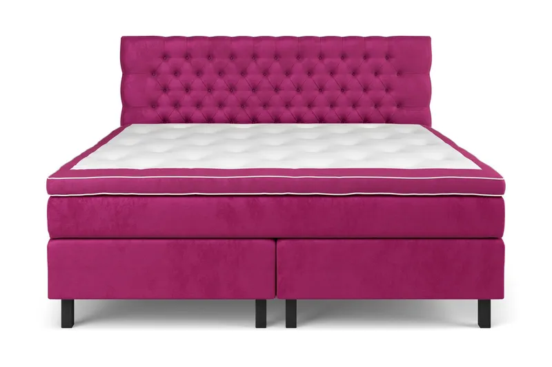 Celine Sängpaket 210x210cm - Rosa / Sammet (Art.nr 741583) — Drömvik