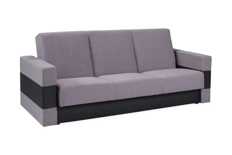 Cenia Bäddsoffa 222x97x88 cm - Grå/Lila — Grå/Lila