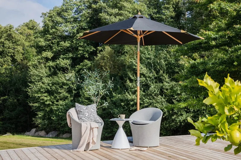 Cerox Parasoll 270 cm - Svart — Venture Home