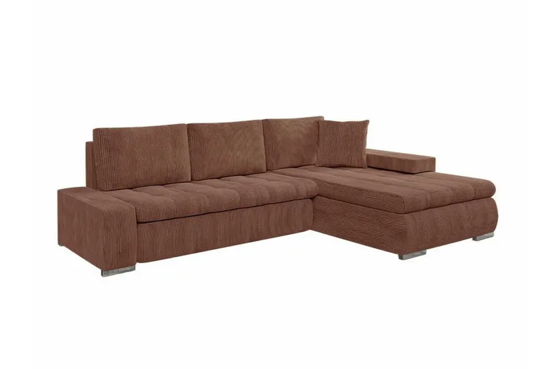 Cerys 3-sits Hörnbäddsoffa Brown