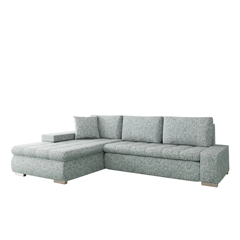Cerys Bäddsoffa med Divan 4-sits - Grå — Grå