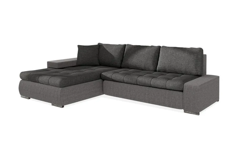 Cerys Divanbäddsoffa 265x185x85 cm Universal - Grå (Art.nr 456853) — Grå