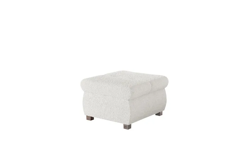 Cerys Fotpall 60 cm - Vit (Art.nr 3069089) — Vit
