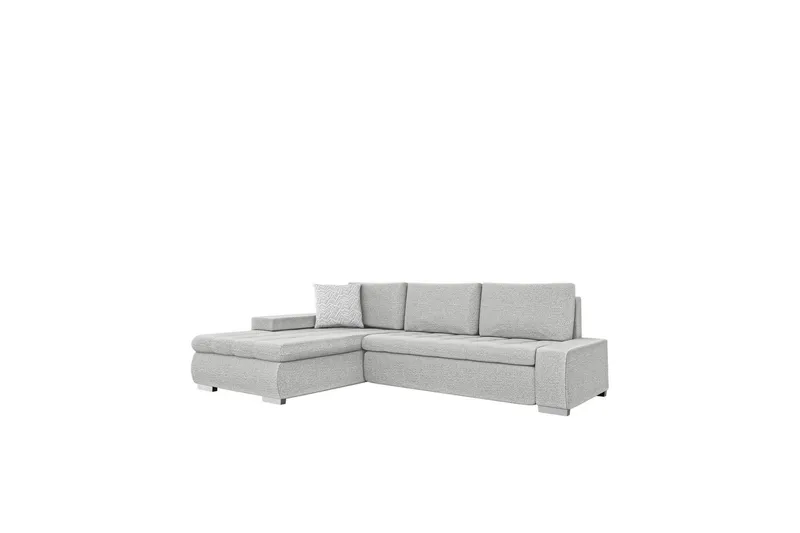 Cerys Soffa med Divan 3-sits - Ljusgrå — Ljusgrå