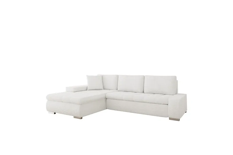 Cerys Soffa med Divan 3-sits - Vit — Vit