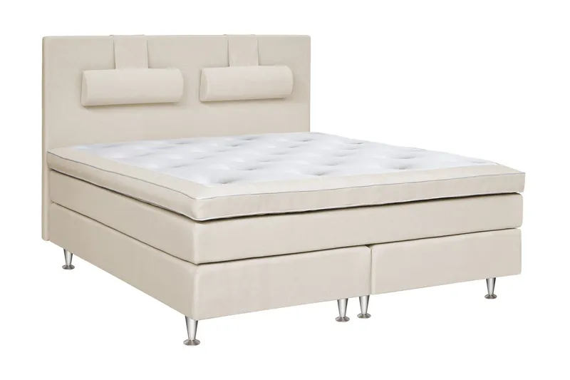 Charleston Kontinentalsäng 160x200 Fast Valbar Malaga - Malaga Beige (Art.nr 202848) — Malaga Beige