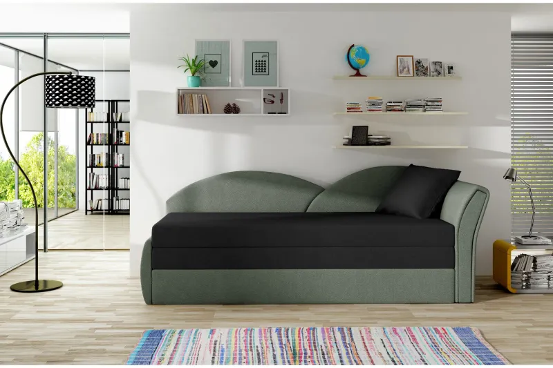 Chasidi Bäddsoffa - Svart/Grå (Art.nr 696371) — Svart/Grå