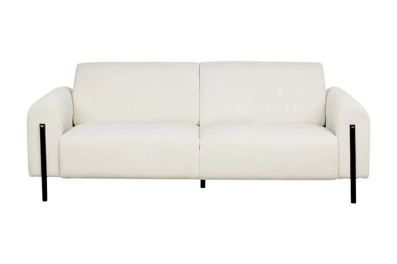 Christa Soffa 3-sits - Vit/Svart — Vit/Svart