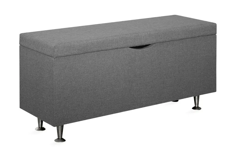Cibele Sängkista 130 cm - Ljusgrå/Svart — Ljusgrå/Svart