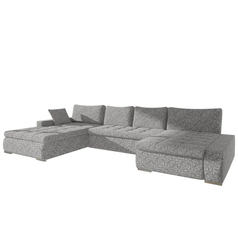 Cillo 5-sits U-formad bäddsoffa med dubbeldivan - grå (Art.nr 3433583) — grå