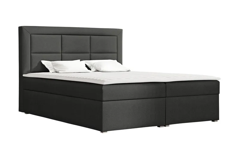 Clasic Box Kontinentalsäng 180x215 cm - Mörkgrå — Mörkgrå