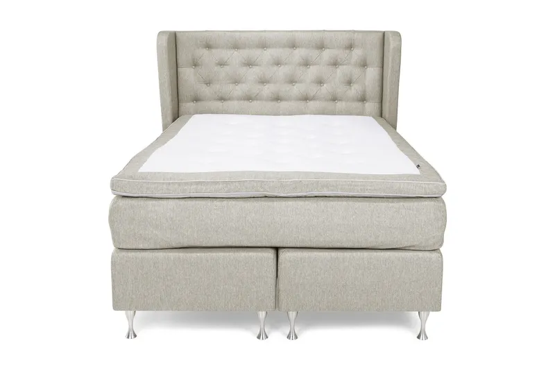 Cloud Komplett Sängpaket 140x200 - Med Sidor Beige/Vit — Med Sidor Beige/Vit