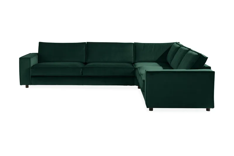 Cloudia Hörnsoffa Large Sammet - Grön — Grön